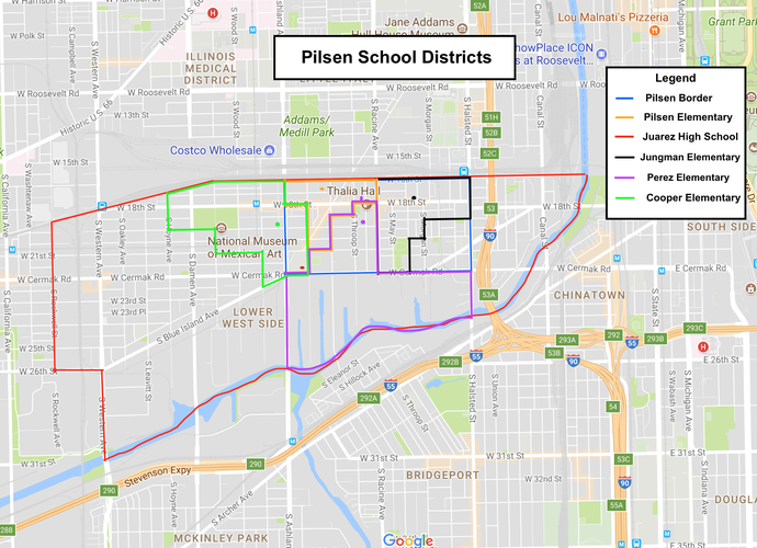 Layers: School Districts of Pilsen