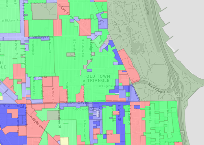 Zoning map old town